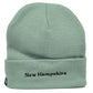 Moose New Hampshire Cuffed Thick Knit Beanie Granite State City USA Gray America