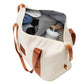 Brown & White 6-Piece Expandable Hardshell Luggage Set