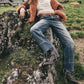 Free People - Risk Taker Mid-rise Straight Jeans