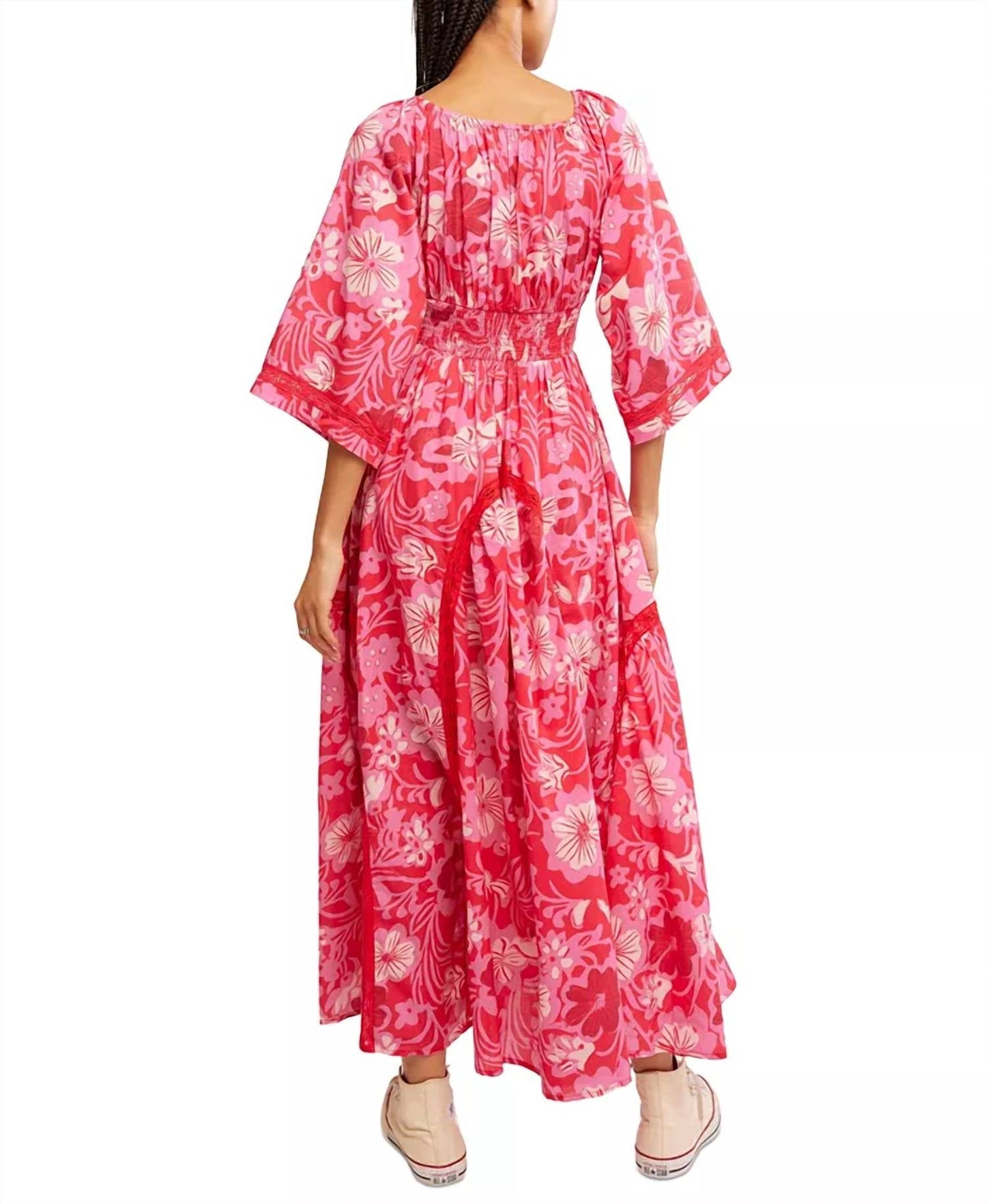 Free People - Printed Waist Maxi Dress