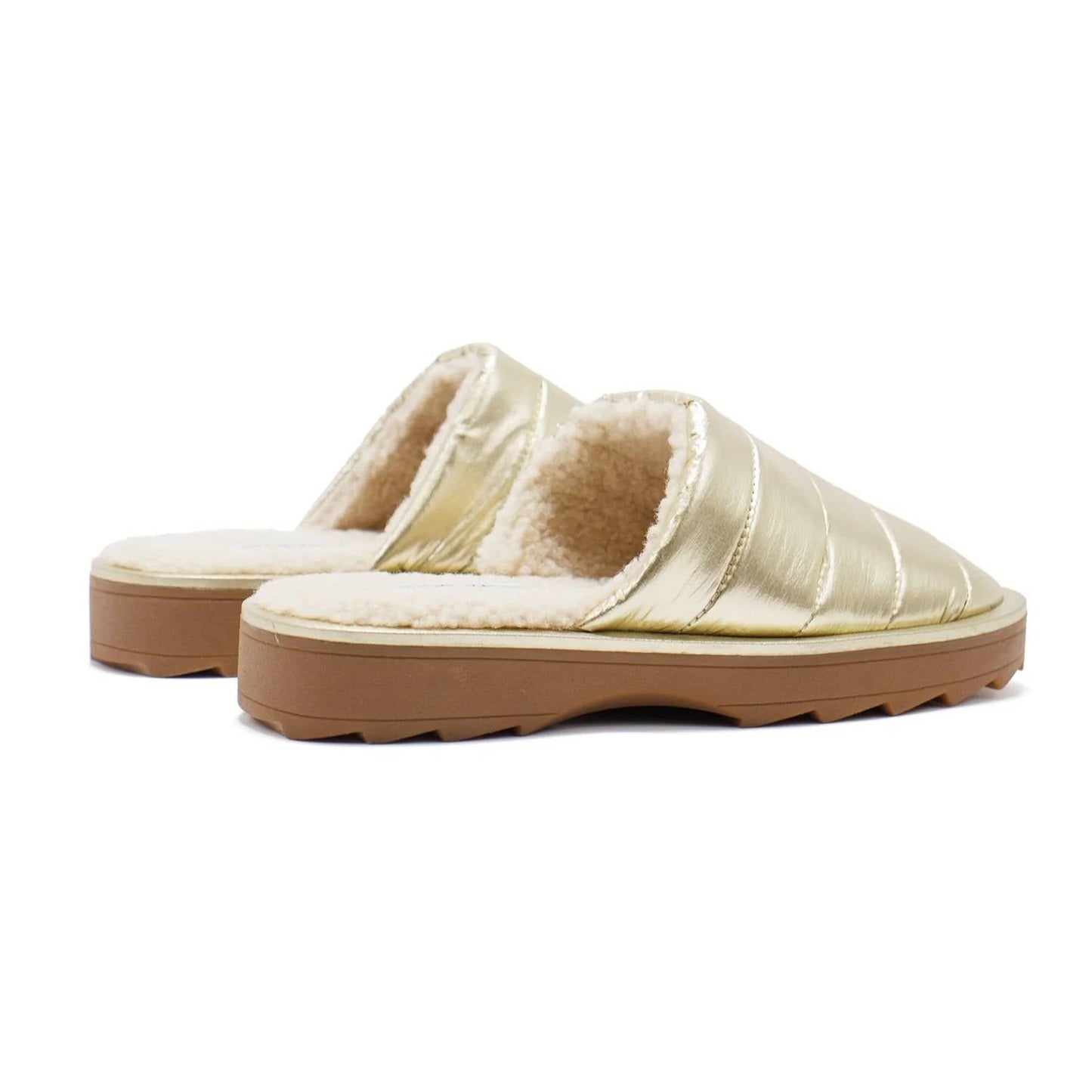 Steve Madden - Women's Chex Quilted Faux Fur Lined Slippers