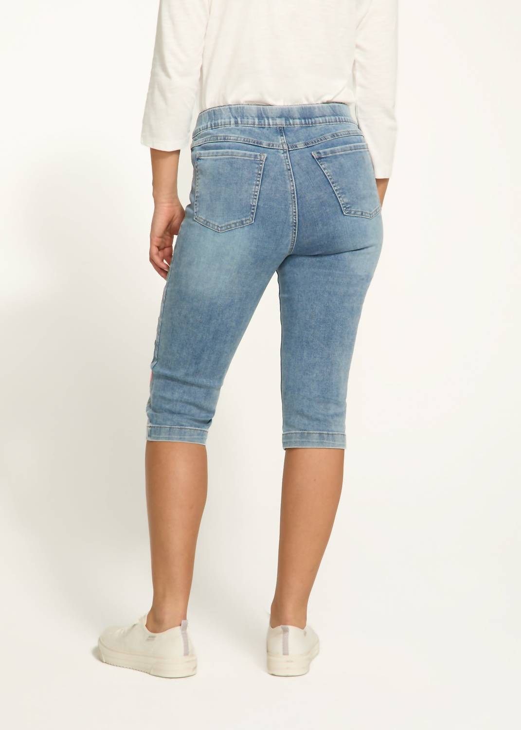Fdj - Denim Pedal Pusher Shorts