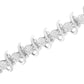 .925 Sterling Silver 1 cttw Prong-Set Diamond Link Bracelet (I-J, I1-I2) - 7.25"