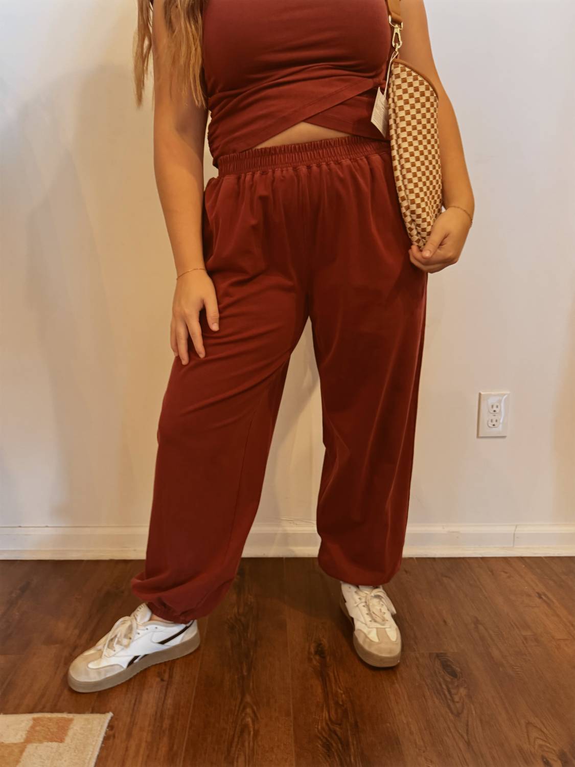 Attire Focus - Women's Crossover Mineral Washed Set