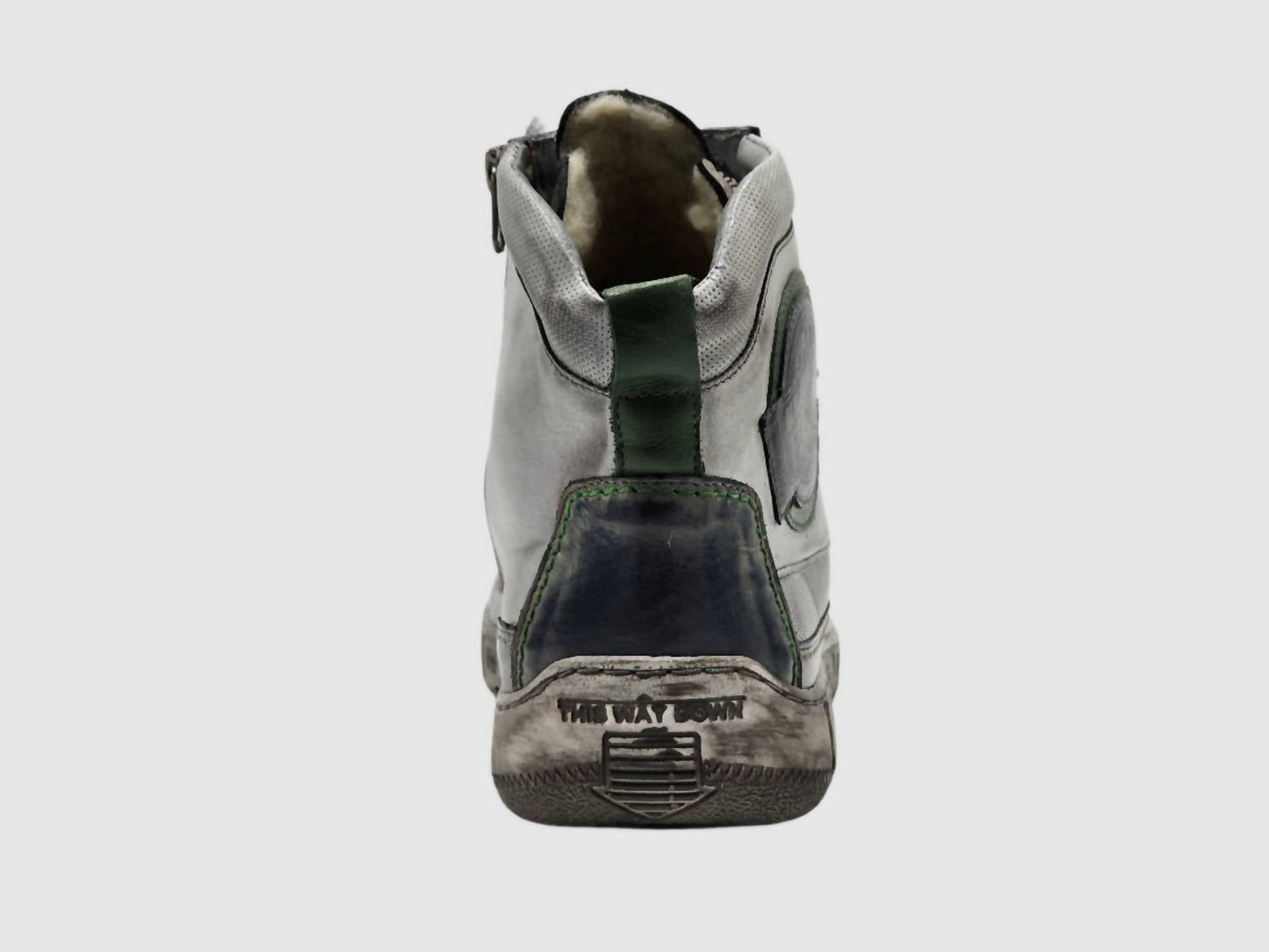 Kcr Group - Men's Comfort Thick Wool Lined Zip-up Leather Boots