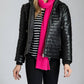 11 Uptown - Puffer Leather Jacket