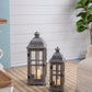 Wooden Candle Lantern Decorative Set for Indoor and Outdoor Use