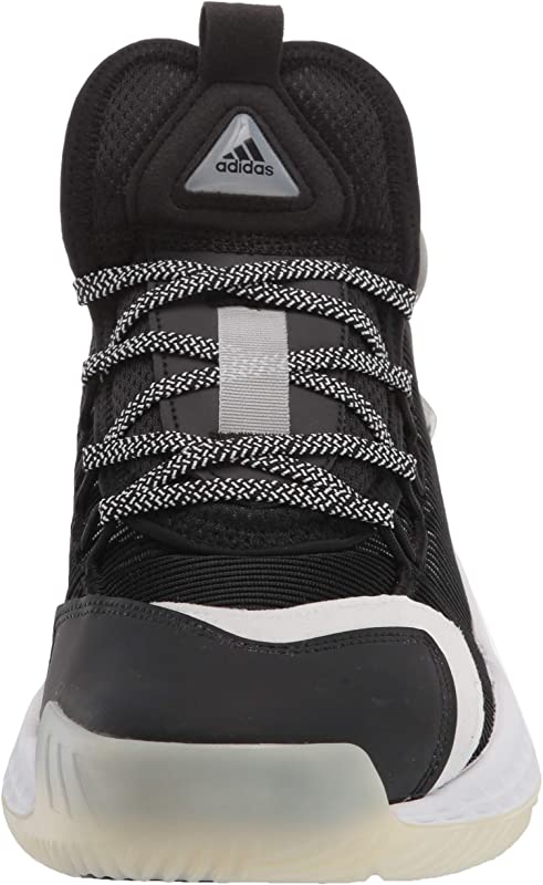 adidas पुरुषों के Coll3Ctiv3 2020 मिड बास्केटबॉल शू काले/सफेद साइज़ 4.5 D(M) US