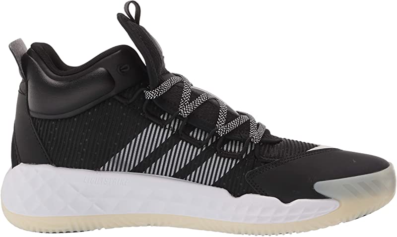 adidas पुरुषों के Coll3Ctiv3 2020 मिड बास्केटबॉल शू काले/सफेद साइज़ 4.5 D(M) US