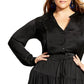 City Chic Women's Trendy Plus Charisma MIDI Dress Black Size 18W