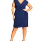 City ChicWomen's Classic Wrap Style Dress Blue Size 20W