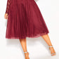 City Chic Women's Rare Beauty Dress Red Size Petite Small