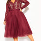 City ChicWomen's DRESS RARE BEAUTY Red Size 20W