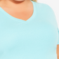 Avenue Women's V Neck Essential Top Blue Size 30