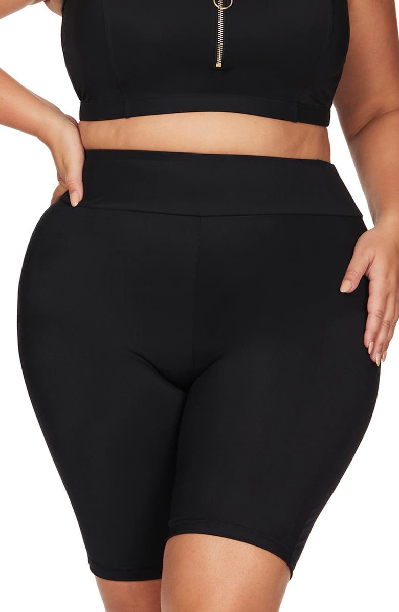 artesands-womens-black-michaelangelo-swim-bike-shorts-size-16-us