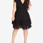 City Chic Women's Trendy Plus Dreamy Fit & Flare Dress Black Size 22W
