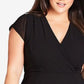 City Chic Women's Trendy Plus Dreamy Fit & Flare Dress Black Size 22W