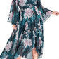 City Chic Women's Jade Blossom Wrap Maxi Dress Green Size 22W