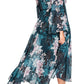 City Chic Women's Jade Blossom Wrap Maxi Dress Green Size 22W