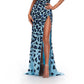 Ashleylauren - Satin Spaghetti Strap Gown