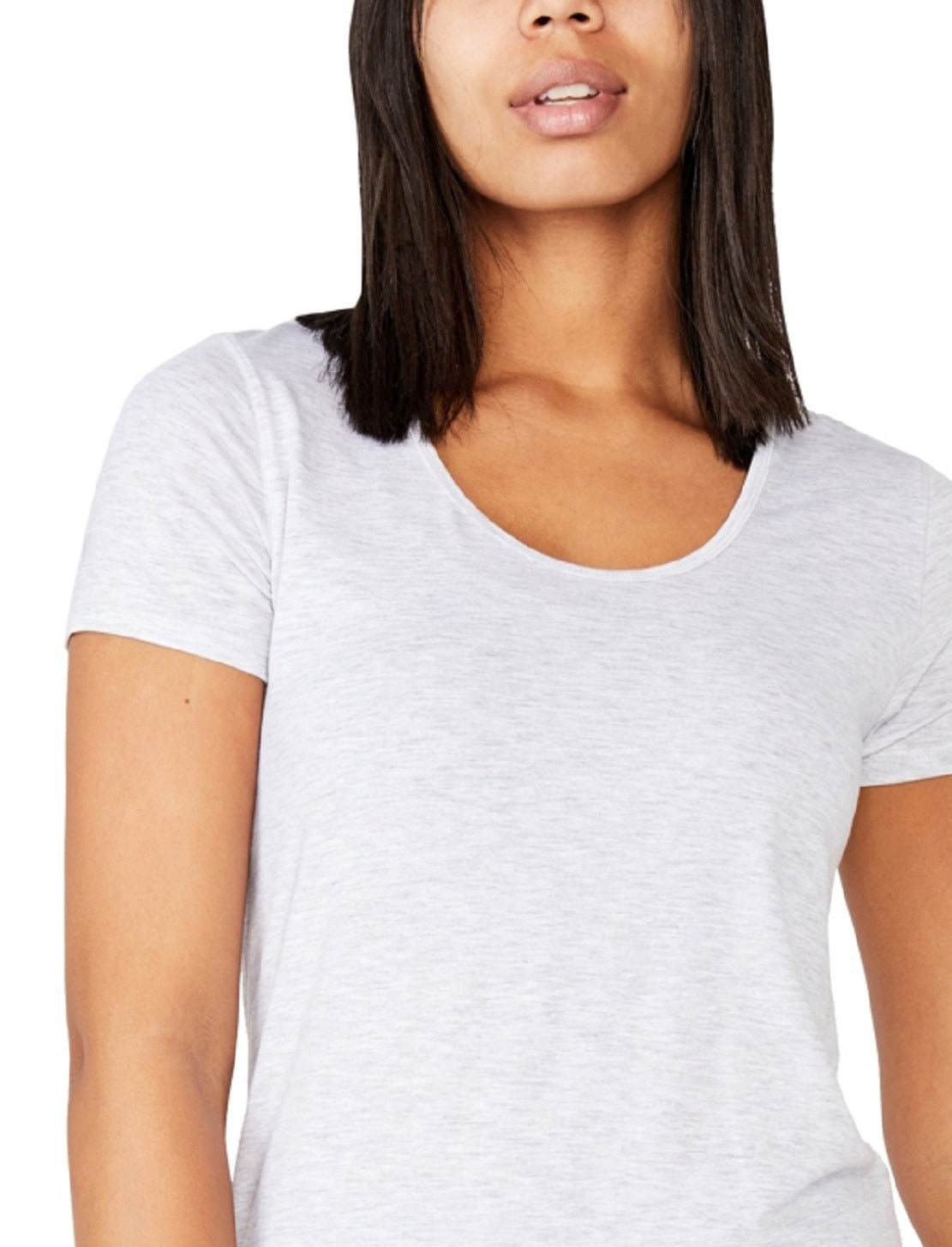 Cotton On Women's Gym T-Shirt Silver Size X-Large