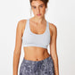 COTTON ON Women's Strappy Sports Crop Bra Gray Size Large