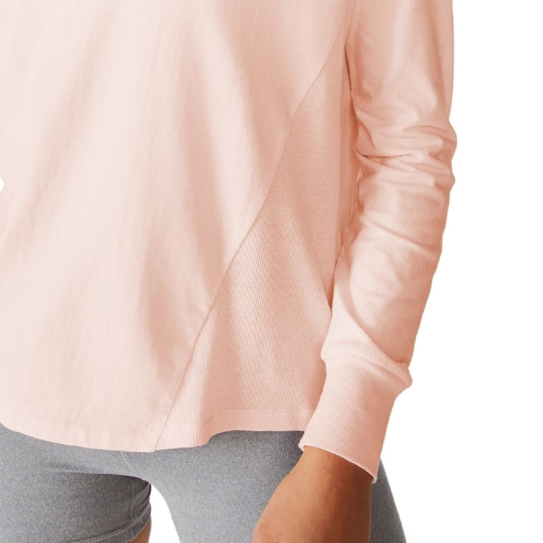 Cotton On Women's Active Rib Long Sleeve Top Pink Size Small