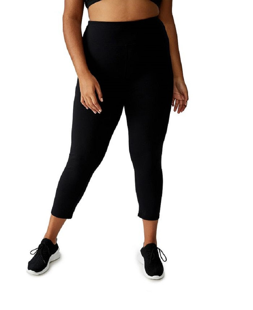 COTTON ON Women's Active High Waist Core 7/8 Tight Leggings Black Size 12W