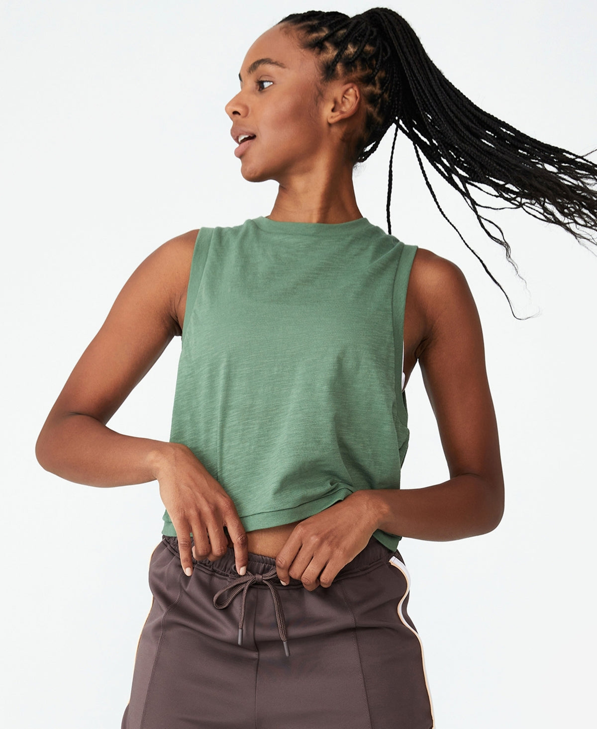 Cotton On Women's The Tank Top Green Size M