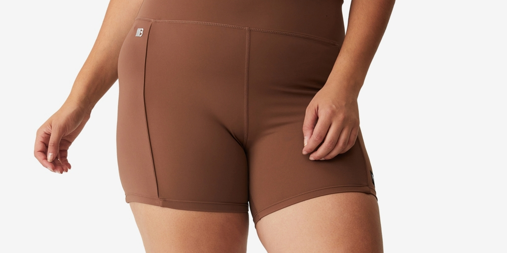 COTTON ON Women's Active Ultimate Booty Bike Shorts Brown Size 14W