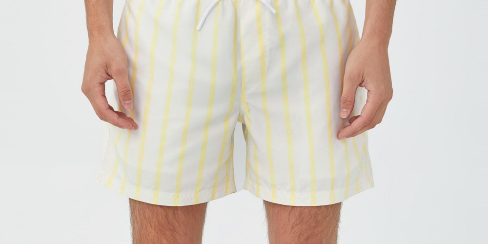 COTTON ON Men's Swim Shorts Yellow Size X-Large