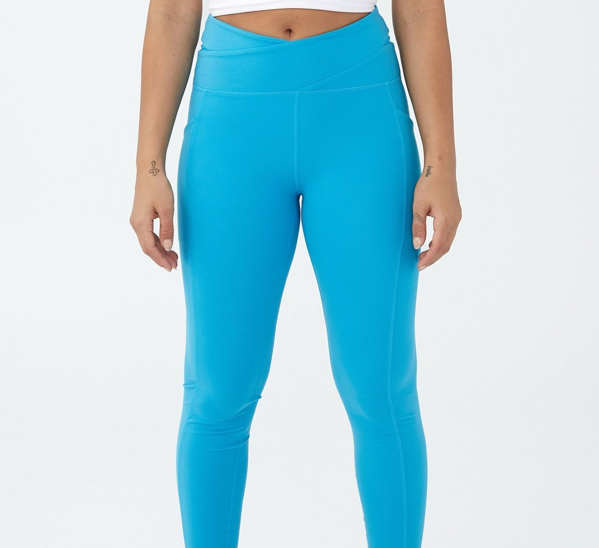 COTTON ON Women's Ultra Soft Pocket Full Length Tight Pants Blue Size Medium