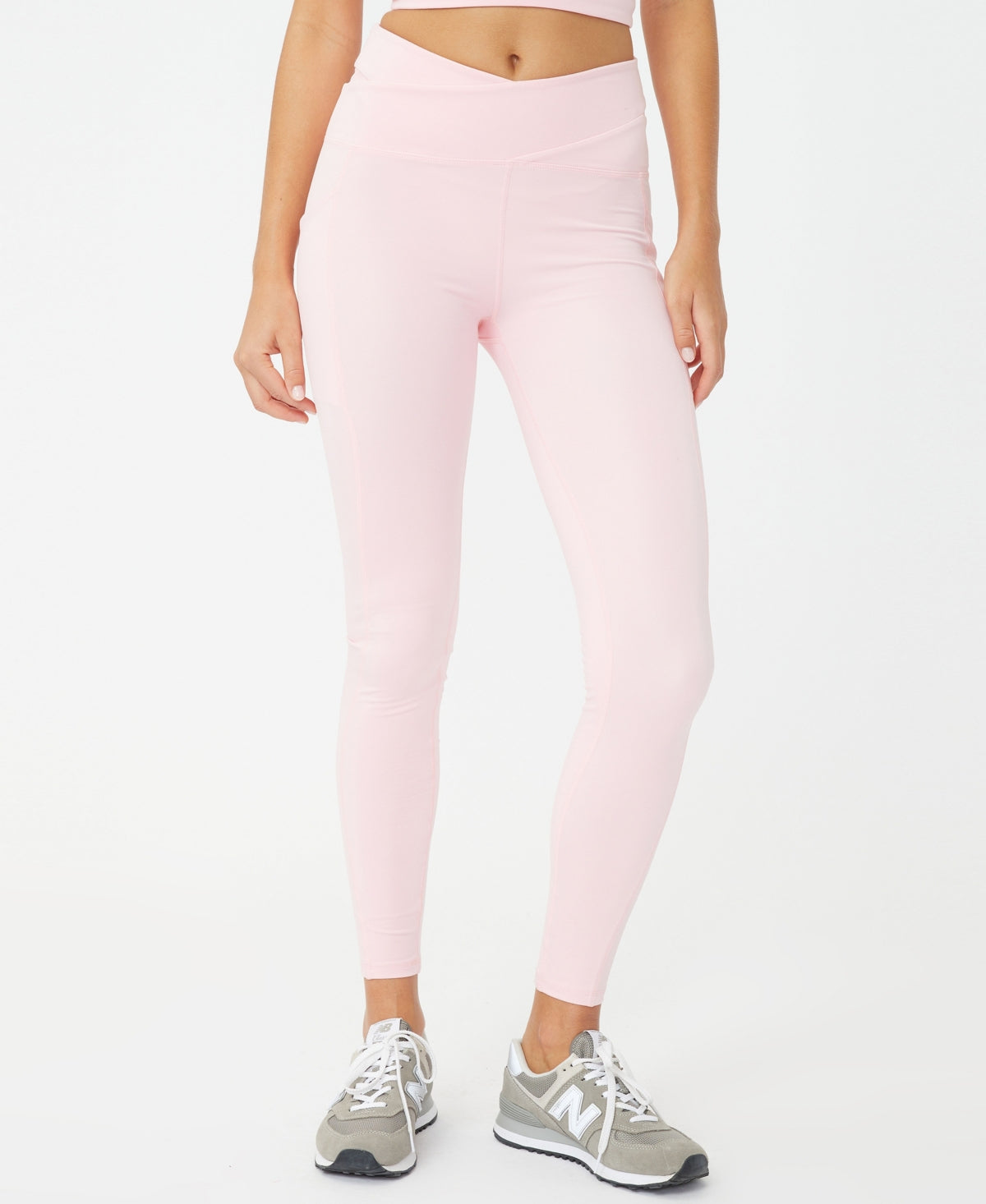 COTTON ON Women's Ultra Soft Pocket Full Length Tight Pants Pink Size Small