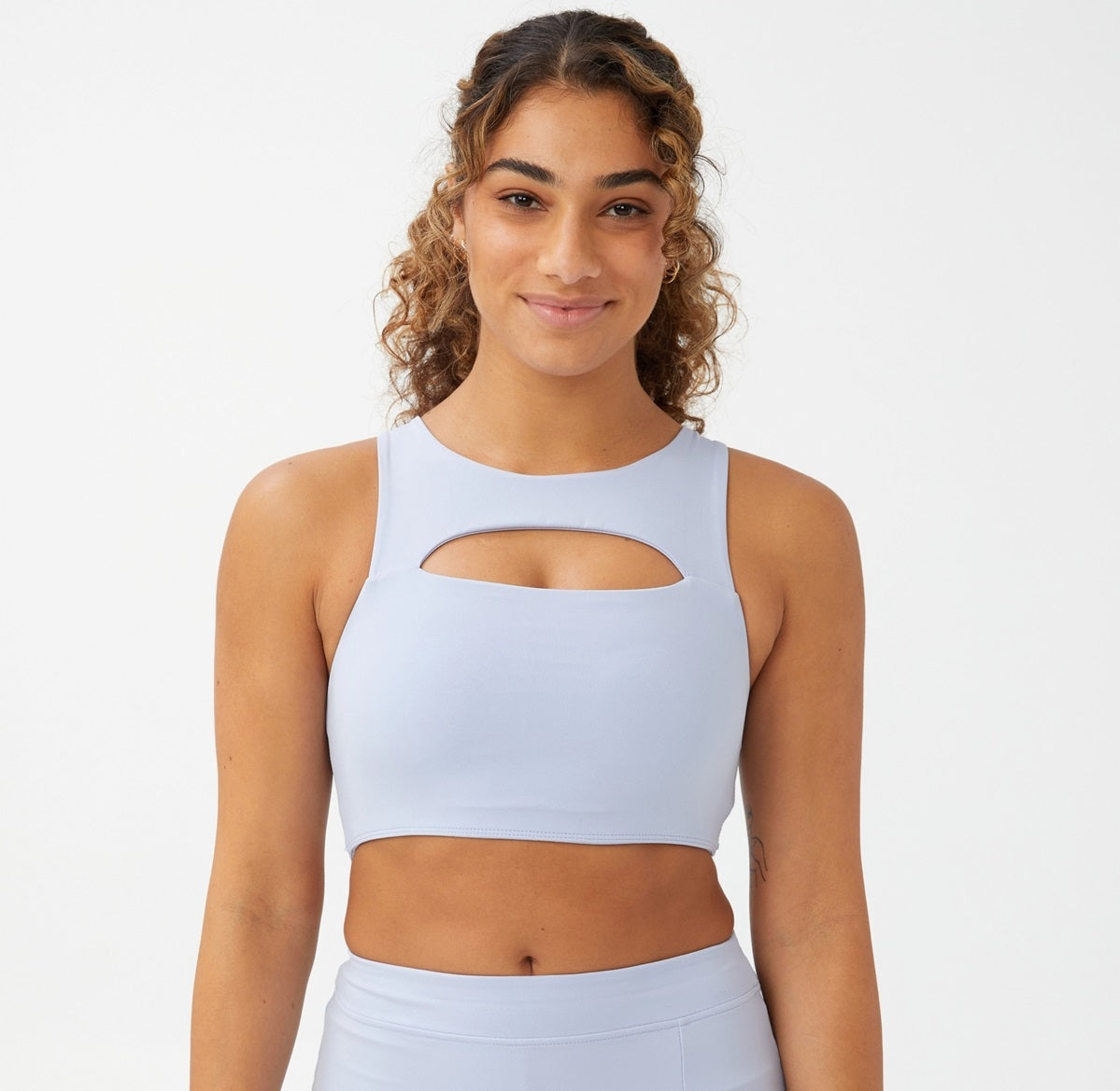 COTTON ON Women's Smoothing Cut Out Vestlette Top Blue Size Small