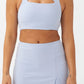 COTTON ON Women's Smoothing Cut Out Vestlette Top Blue Size X-Large