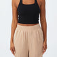 COTTON ON Women's Summer Knit Twist Back Vestlette Top Black Size Medium