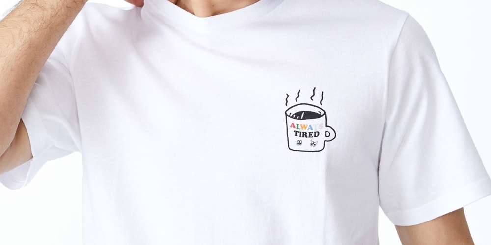 Cotton On Men's Tbar Art T-Shirt White Size Medium