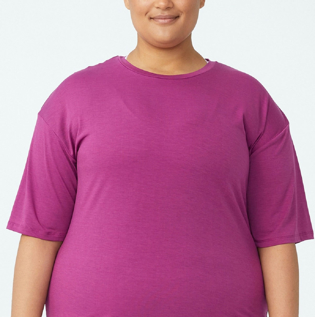 COTTON ON Women's Active Boyfriend T-Shirt Purple Size 14W