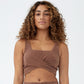 COTTON ON Women's Sweat To Swim Vestlette Top Brown Size Medium