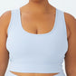 COTTON ON Women's Active Rib Crop Tank Top Blue Size 18W