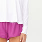 Cotton On Women's Active Rib Long Sleeve Top White Size Small