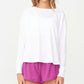 Cotton On Women's Active Rib Long Sleeve Top White Size Small