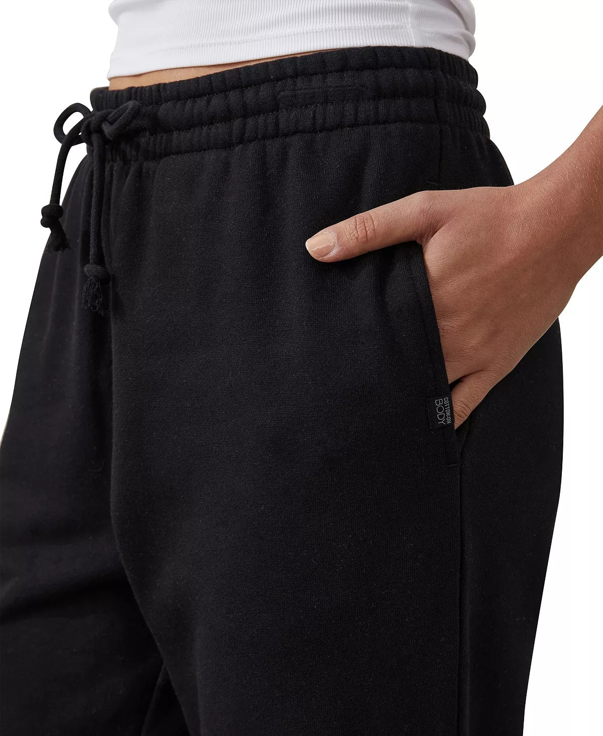 Cotton On Women's Plush Sweatpant Jogger Black Size Large