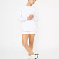Cotton On Women's Plush Oversized Crew Sweatshirt Gray Size M