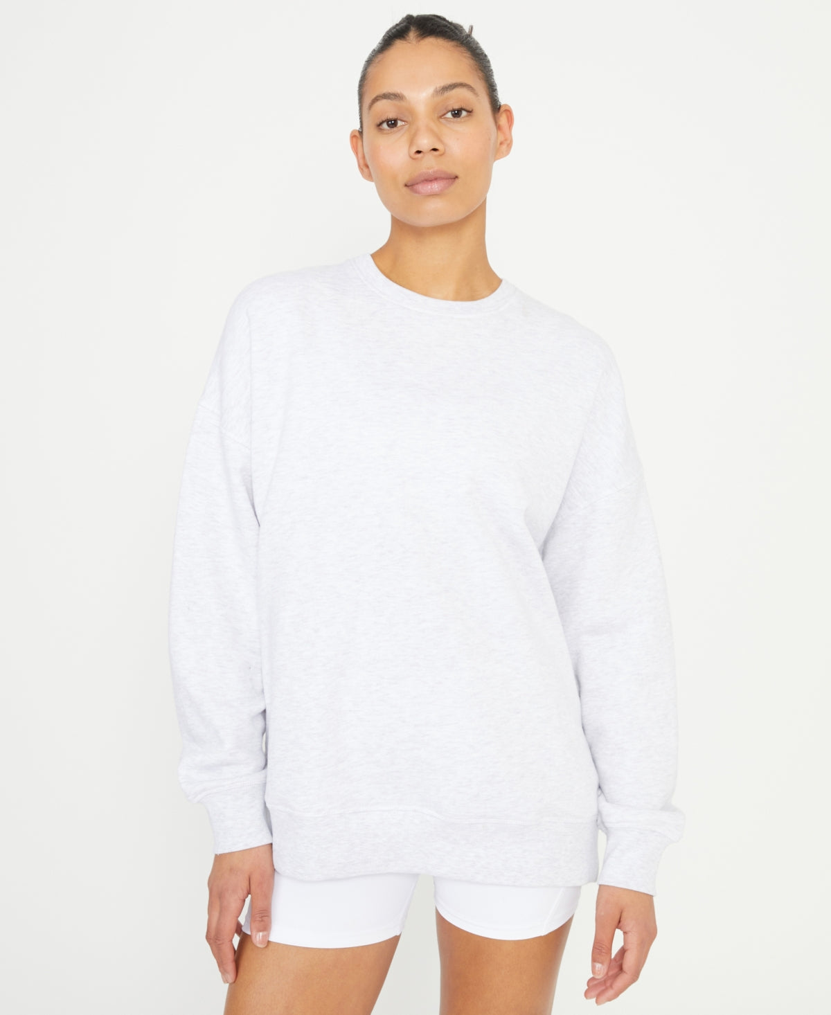 Cotton On Women's Plush Oversized Crew Sweatshirt Gray Size M