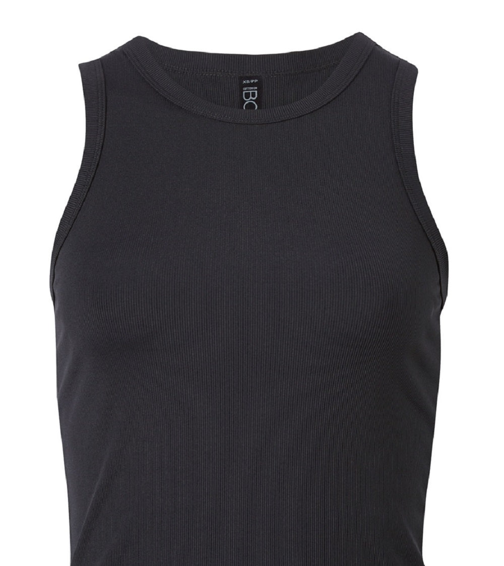 Cotton On Women's Active Rib Tank Top Black Size XS
