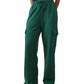 Cotton On Women's Plush Wide Leg Track Pants Green Size Large