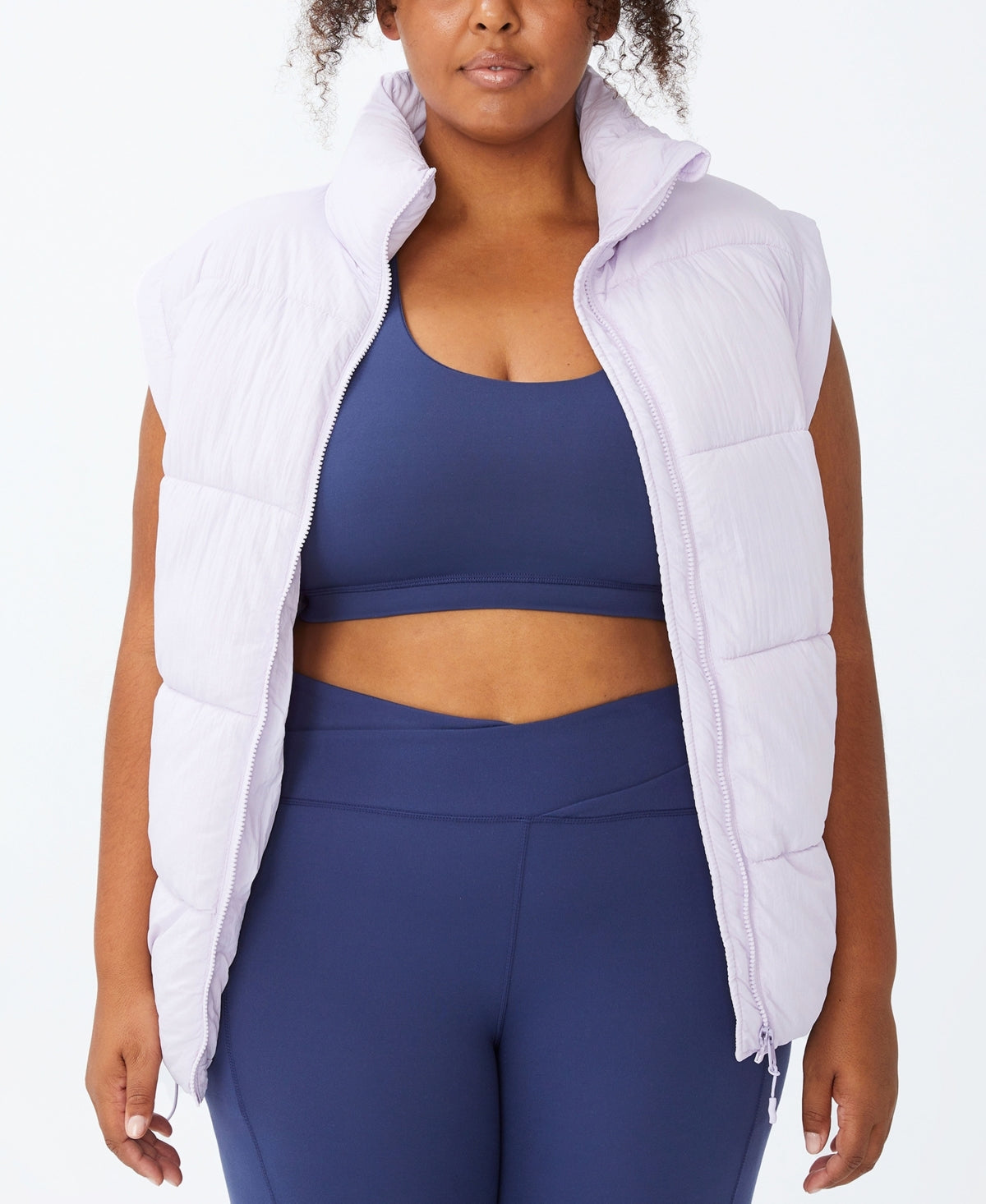 COTTON ON Women's Active Mother Puffer Vest Jacket White Size 20W