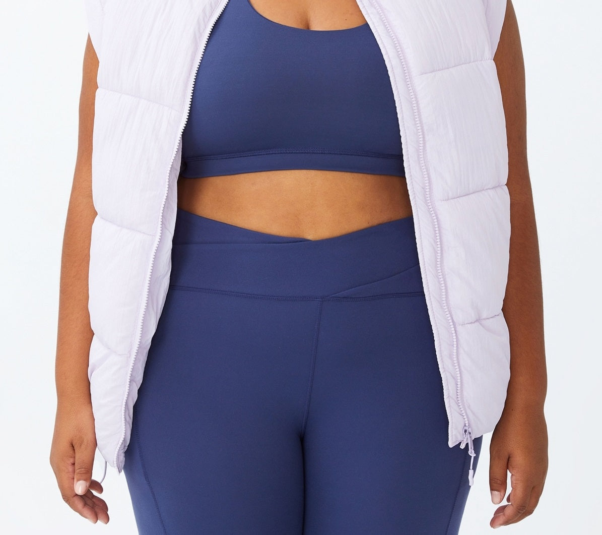 COTTON ON Women's Active Mother Puffer Vest Jacket White Size 20W