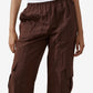 Cotton On Women's Wide Leg Cuffed Cargo Pants Brown Size Large